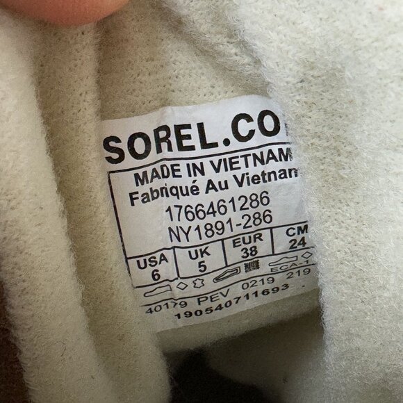 Sorel Cheyanne Mens 6 Waterproof Leather Duck Boots Brown Lace Up Ankle Outdoor - Picture 7 of 11